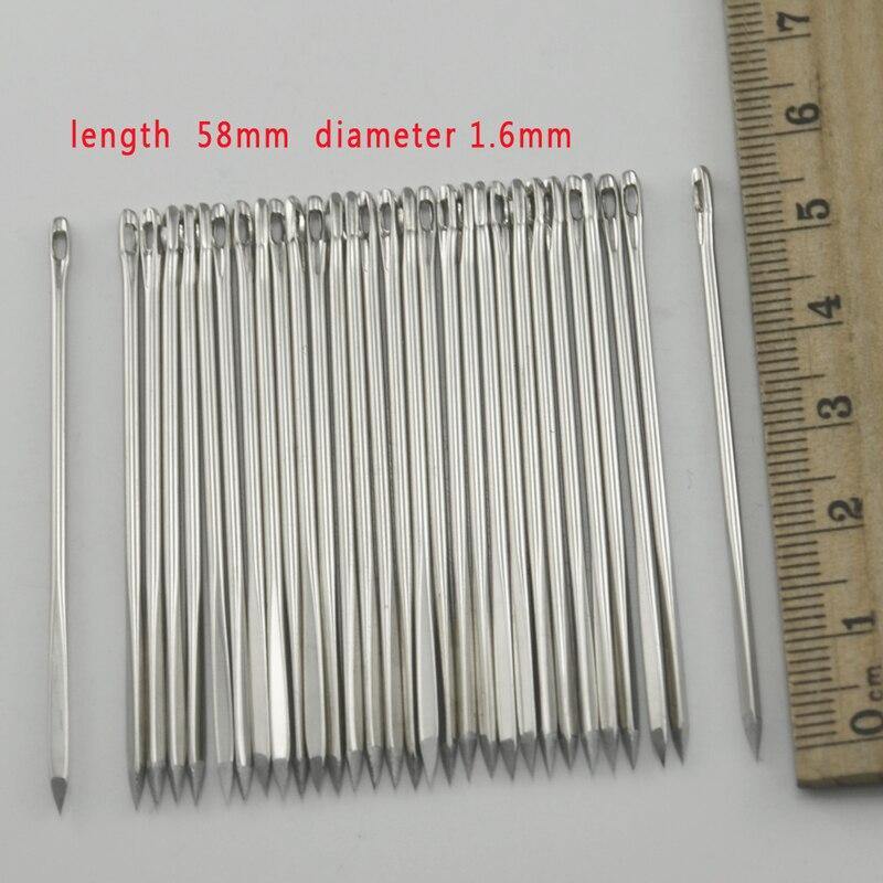 Planet Gates 10pcs Sweing Hand Needle Leather Fur Special Triangular Shaped Steel Needle DIY Leather Stitch Needlework Arts&Crafts Tool 5.8cm