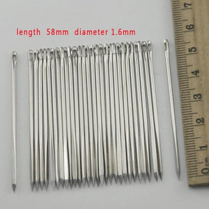 Planet Gates 10pcs Sweing Hand Needle Leather Fur Special Triangular Shaped Steel Needle DIY Leather Stitch Needlework Arts&Crafts Tool 5.8cm