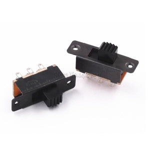 Planet Gates 10PCS Toggle Switch 2 Position 6 Pins With Fixed Hole Handle High 5mm DPDT 2P2T Panel Mount Slide Switch 125VAC