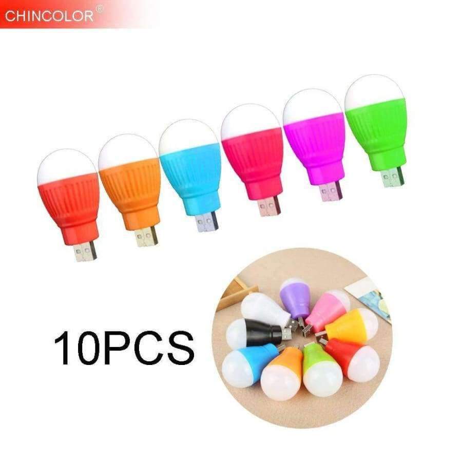 Planet Gates 10PCS USB Led Bulb Led USB Light Lamp 5730SMD White Emitting Random Candy Color Outdoor Portable Book Lighting Fast Ship IL