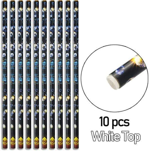 Planet Gates 10pcs White Head 10pcs Profressional Nail Dotting Tool Bead Gems Studs Picker Nail Art Design Wax Pen Rhinestone Pick Up Point Drill Pencil Stick