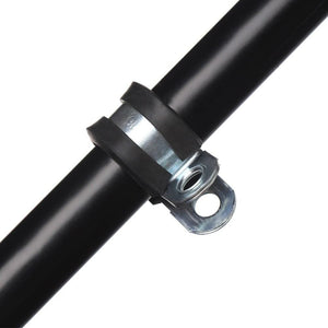 Planet Gates 10Pcs Wiring Hose Clamp Rubber Lined P Clips Pipe Cable Mounting Fix Fasteners Hardware Electrical Fittings Cable Organization