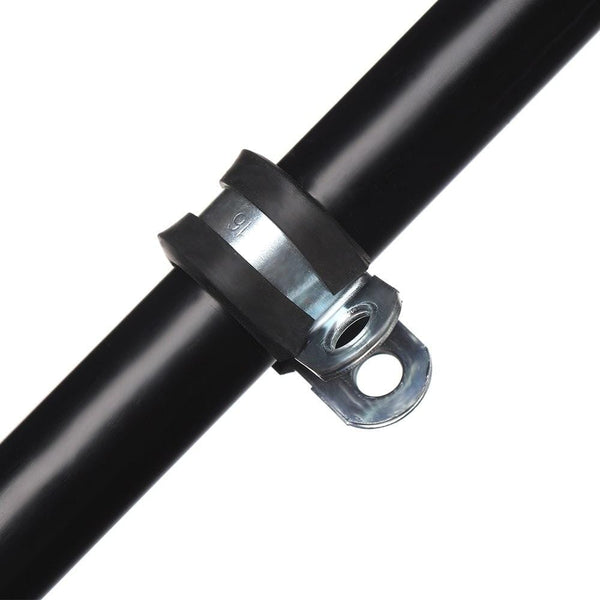 Planet Gates 10Pcs Wiring Hose Clamp Rubber Lined P Clips Pipe Cable Mounting Fix Fasteners Hardware Electrical Fittings Cable Organization