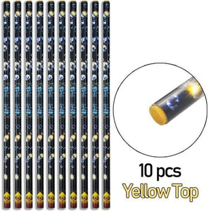 Planet Gates 10pcs Yellow Head 10pcs Profressional Nail Dotting Tool Bead Gems Studs Picker Nail Art Design Wax Pen Rhinestone Pick Up Point Drill Pencil Stick