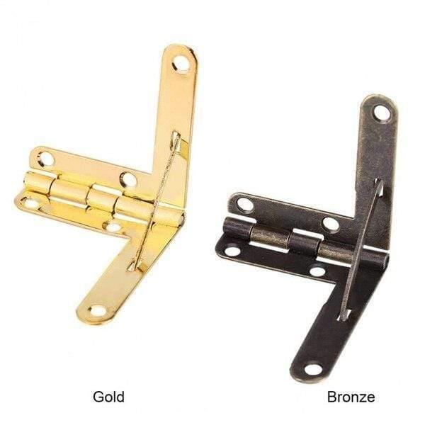 10pcs90° 30X33mm Angle Wooden Box Supports Hinge For Small Wooden Jewelry Wine Case Watch Box Wooden Lid