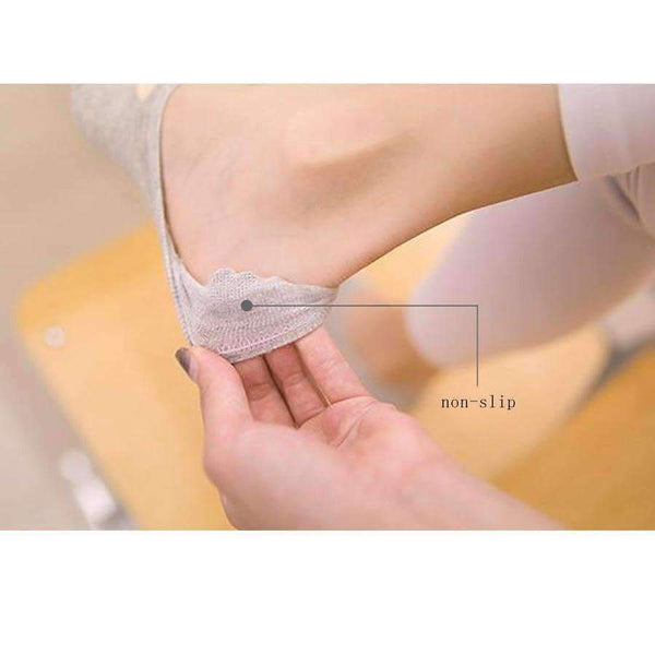 Planet Gates 10pieces=5pair  Summer ankle socks women candy color silicone antiskid invisible socks cool Cotton socks free shipping