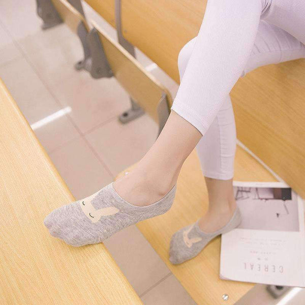 Planet Gates 10pieces=5pair  Summer ankle socks women candy color silicone antiskid invisible socks cool Cotton socks free shipping