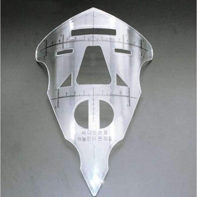 Planet Gates 10Ps Face Eyebrow Ruler Prictice LipTattoo Stencil Cosmetic Measure Tool Permanent Makeup accessoire de tatoo supplies Equipment