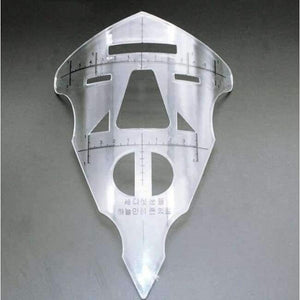 Planet Gates 10Ps Face Eyebrow Ruler Prictice LipTattoo Stencil Cosmetic Measure Tool Permanent Makeup accessoire de tatoo supplies Equipment