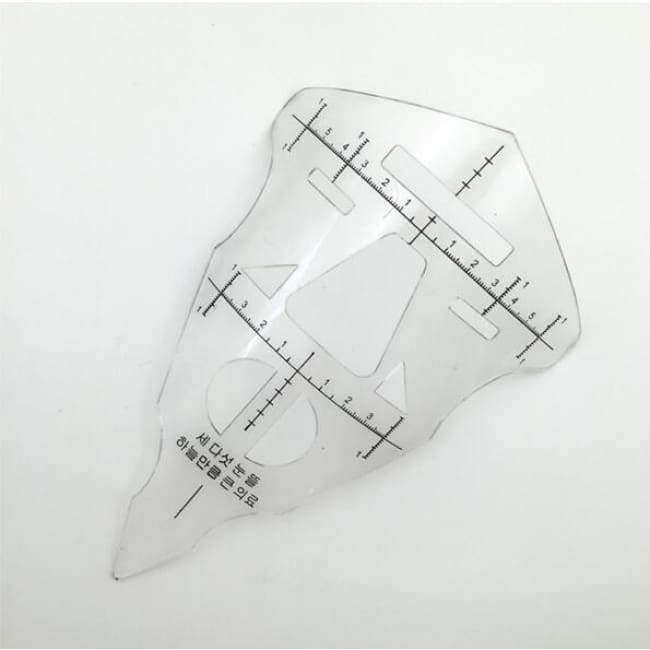 Planet Gates 10Ps Face Eyebrow Ruler Prictice LipTattoo Stencil Cosmetic Measure Tool Permanent Makeup accessoire de tatoo supplies Equipment