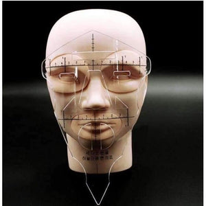 Planet Gates 10Ps Face Eyebrow Ruler Prictice LipTattoo Stencil Cosmetic Measure Tool Permanent Makeup accessoire de tatoo supplies Equipment