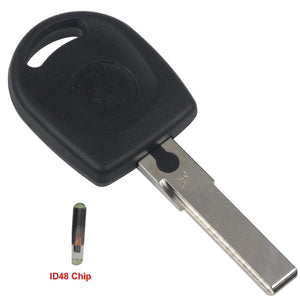 Planet Gates 10ps Uncut Blade HU66 Blade Car Key Blank Case For VW Volkswagen Passat Transponder Key Shell