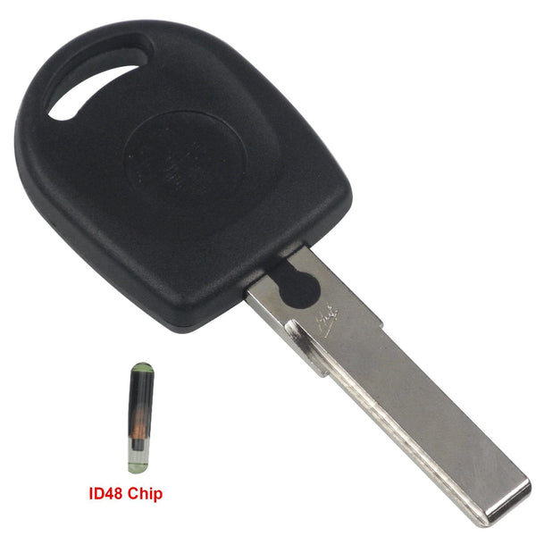 Planet Gates 10ps Uncut Blade HU66 Blade Car Key Blank Case For VW Volkswagen Passat Transponder Key Shell