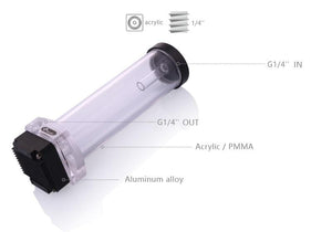 Planet Gates 10W DDC Combo Pump + Reservoir Maximum 3800RPM / Flow Lift 3 Meter / 300L/H Water Cylinder Tank Length 100/150/200mm