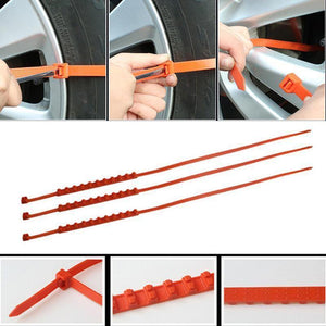 Planet Gates 10x Car Tyres Tire Belt Snow Chains Universal Mini Nylon Winter Wheels Non-slip Car Anti-Skid Outdoor Roadway Safety