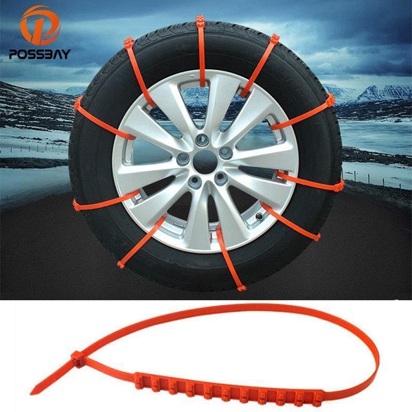 Planet Gates 10x Car Tyres Tire Belt Snow Chains Universal Mini Nylon Winter Wheels Non-slip Car Anti-Skid Outdoor Roadway Safety