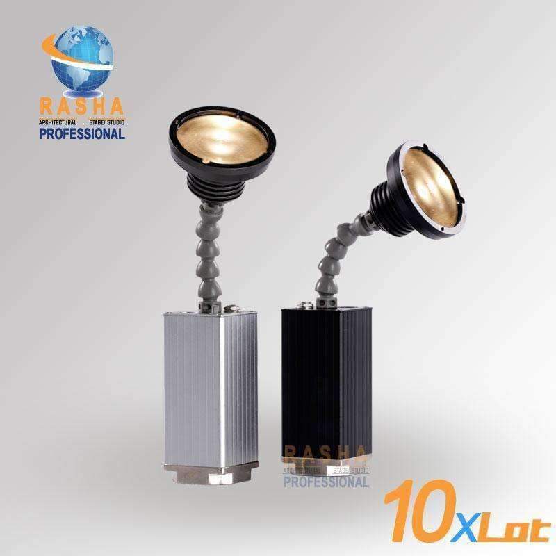 Planet Gates 10X LOT Rasha Hot Sale BULLET 10W Zoom IR Remote LED Pinspot Light Battery Powered Wireless LED Pin-spot For Party Event