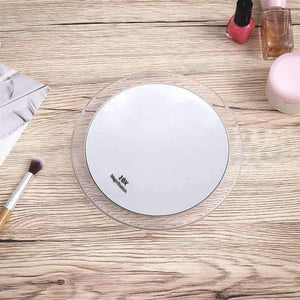 Planet Gates 10x Magnifying Round Mirror Make Up Folding Pocket Cosmetic Mirror Magnification Compact Mirror with 3 Suction Cups 5.9 Inch