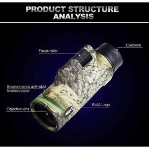 Planet Gates 10x42 High Quality 4 colors Multi-coated BAK4 Prism monocular Hunting Bird Watching travel telescope