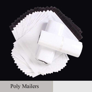 Planet Gates 10x45cm Mail Packaging Poly Mailer Package Shipping Plastic Mailing Bag By Envelope Courier White Wholesale Bulk Self-Adhesive Supplies