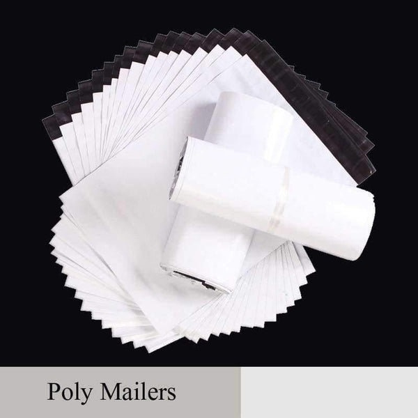Planet Gates 10x45cm Mail Packaging Poly Mailer Package Shipping Plastic Mailing Bag By Envelope Courier White Wholesale Bulk Self-Adhesive Supplies