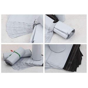 Planet Gates 10x45cm Mail Packaging Poly Mailer Package Shipping Plastic Mailing Bag By Envelope Courier White Wholesale Bulk Self-Adhesive Supplies