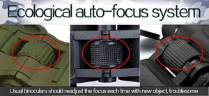 Planet Gates 10x50 HD Marine Binoculars Zoom Rangefinder Compass Telescope Eyepiece Waterproof Nitrogen Army Green