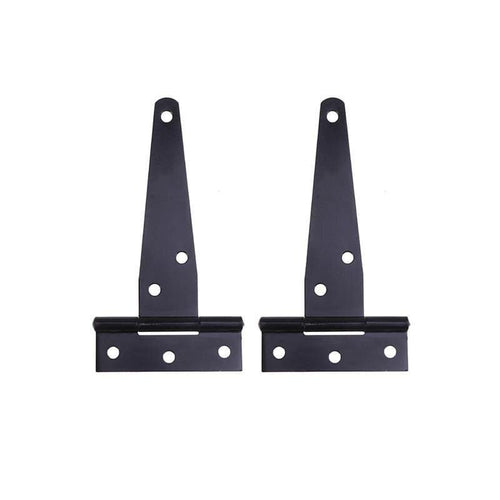 2PCS 2 Inches T Shape Rustproof Iron Light Duty Shed Hinge Gate Strap Hinge Door Gates Hinges