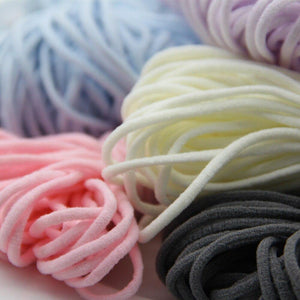 Planet Gates 10Yard 3MM Round Mouth Mask Elastic Band Mask Rope Rubber Band Tape Mask Ear Hanging Rope Belt String Oil Core DIY Sewing Crafts