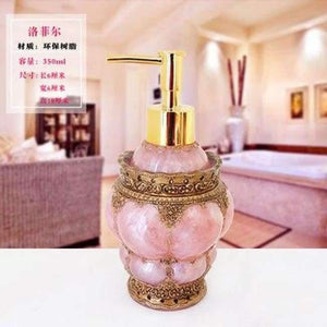 Planet Gates 11 1 Pcs Resin Soap Shampoo Dispenser Bathroom body Liquid Lotion Pump Action Bottle Holder Kitchen Bath Room Products 350ML