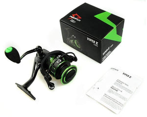 Planet Gates 11 / 1000 Series / China Viper II Spinning Reel 6.2:1 High Gear Ratio 10+1 Bearings Fishing Reel 12kg Max Drag Ultra Light Spinning Fishing Reel