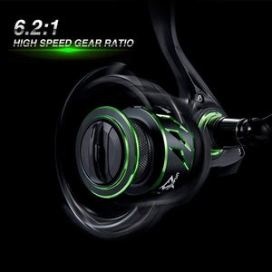 Planet Gates 11 / 1000 Series / China Viper II Spinning Reel 6.2:1 High Gear Ratio 10+1 Bearings Fishing Reel 12kg Max Drag Ultra Light Spinning Fishing Reel