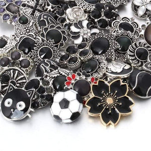 Planet Gates 11 10pcs/lot 18mm Snap Jewelry Mix Many Styles 18mm Metal Snap buttons Gold Rose Gold Buttons Rhinestone Snaps Jewelry