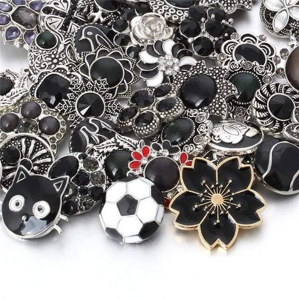 Planet Gates 11 10pcs/lot 18mm Snap Jewelry Mix Many Styles 18mm Metal Snap buttons Gold Rose Gold Buttons Rhinestone Snaps Jewelry