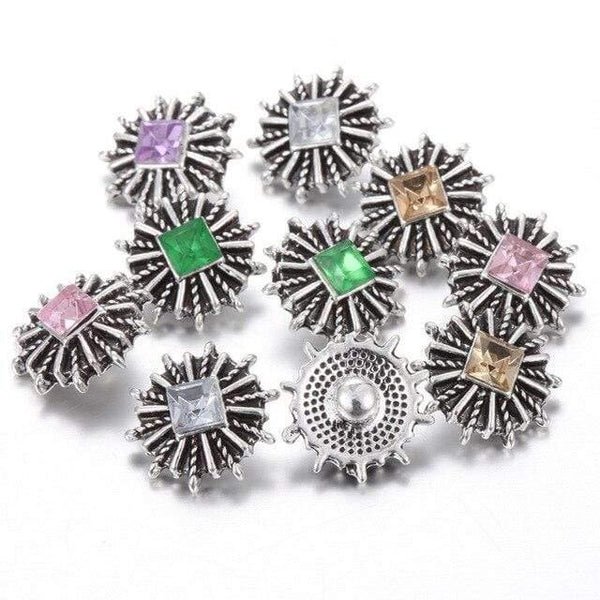 Planet Gates 11 10pcs/lot New Snap Jewelry Tree of Life 12mm Metal Snap Buttons Fit Snap Bracelet Bangles Necklaces