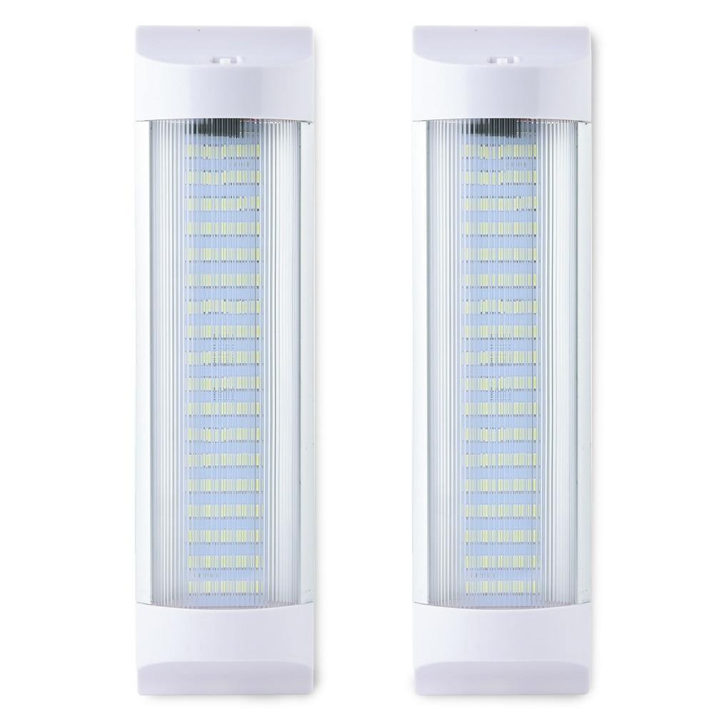 Planet Gates 11" 10W Auto 72 LED White Ceiling Dome Tube Lamps Car Interior Led Light Bar with Switch for Van Lorry Truck RV Camper