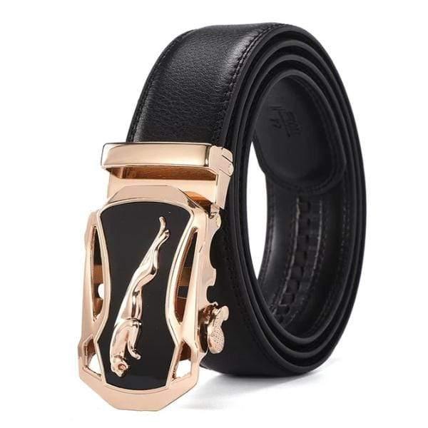 Leather Belt Business Trouser Strap Pant Ceinture  Cow Skin Automatic Buckle Cowhide Men Belts