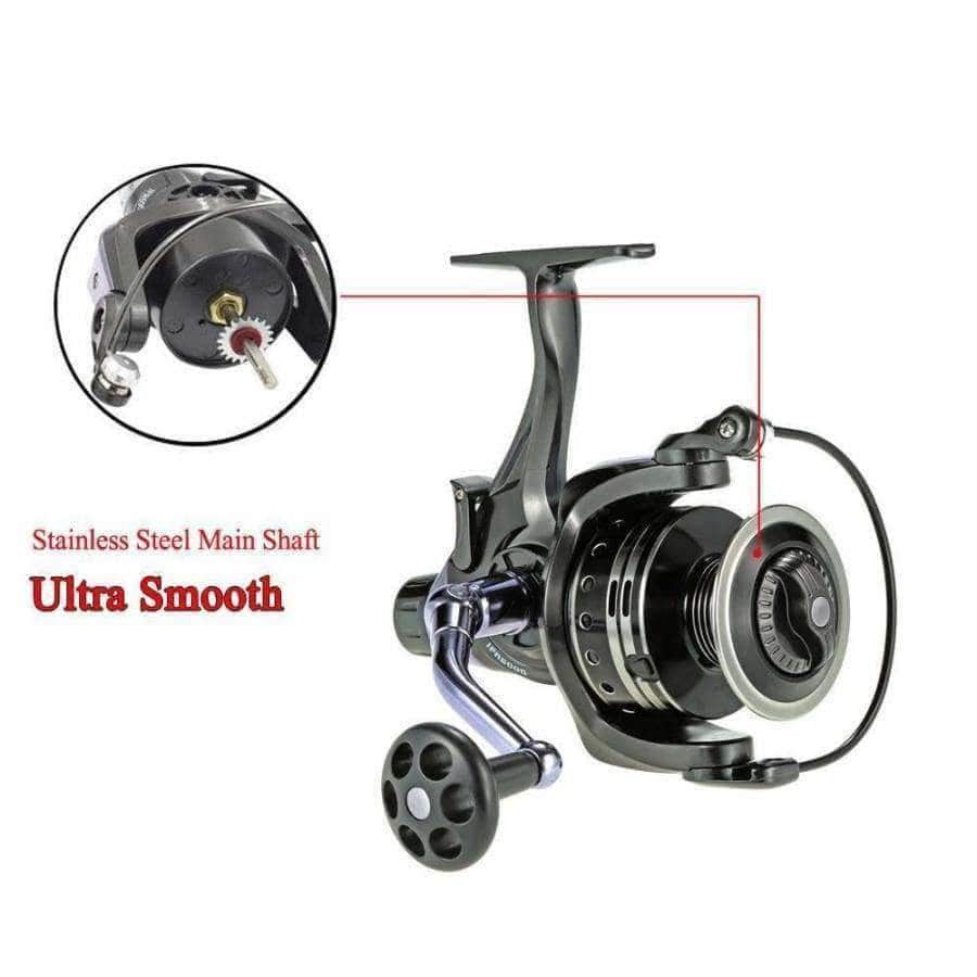 Planet Gates 11+1BB Spinning Fishing Reel GT4:7:1 Right/Left Handle Dual Brake System Carp Fishing Tackle Carretilha de pesca
