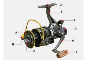 Planet Gates 11 / 3000 Series Double Brake Design Fishing Reel Super Strong Carp Fishing Feeder Spinning Reel Spinning wheel type fishing wheel MG