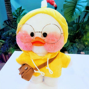 30cm Korean Netred Wearing Hyaluronic Acid Little Yellow Duck Doll Lalafanfan Ducks Plush Soft Toys High Quality Birthday Gift