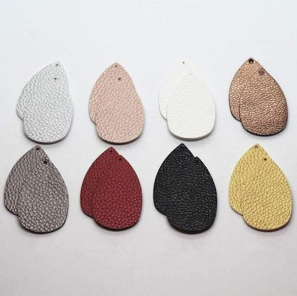 Planet Gates 11 30pair/lot New Teardrop PU Leather Earrings Sequins Looking Various Looking Various Multi Colors Bohemia Water Drop Earring