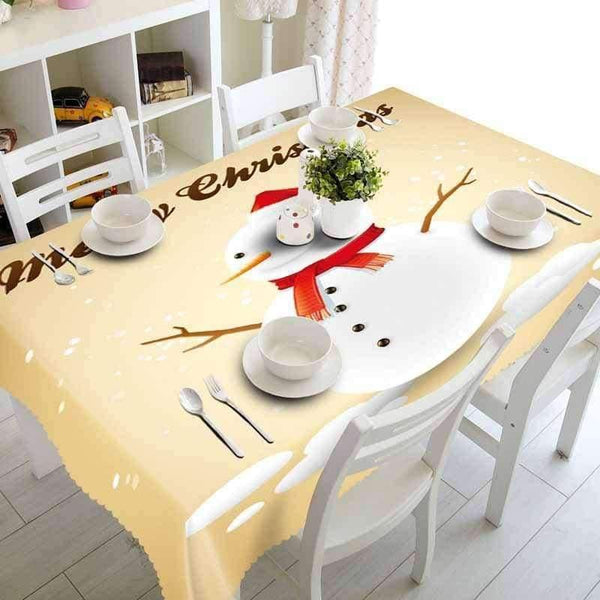 Planet Gates 11 / 90x120cm Christmas Tablecloth Polyester Dustproof Table Cover X-mas Thanksgiving Dinner 3D Tablecloth Home Party Decor OEM Cloth