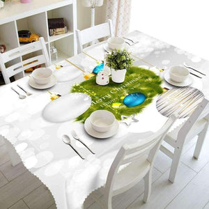 Planet Gates 11 / 90x120cm Christmas Tablecloth Polyester Dustproof Table Cover X-mas Thanksgiving Dinner 3D Tablecloth Home Party Decor OEM Cloth
