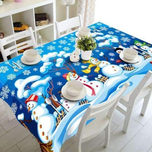 Planet Gates 11 / 90x120cm Christmas Tablecloth Polyester Dustproof Table Cover X-mas Thanksgiving Dinner 3D Tablecloth Home Party Decor OEM Cloth