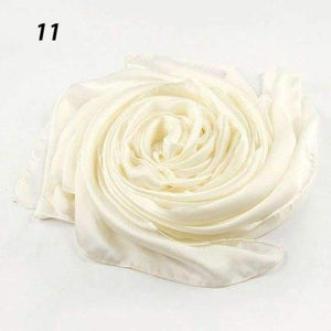 Planet Gates 11 Beige / One Size Women Spring Silk Scarf Soft Smooth Solid Color Long Shawl Summer Beach Cover-Up Wraps Sun-Protective Scarves 90*180