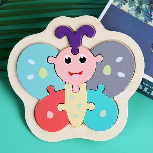 Planet Gates 11 / China 3D Wooden Puzzle Toys For Children Cartoon Animal Vehicle Wood PuzzlesJigsaw Intelligence Kid Baby Early Educational Toys Gifts