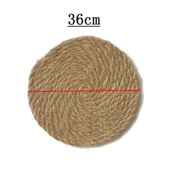 Planet Gates 11 cm Cushions Placemat Kids For Dining Table Round Woven Heat Insulation Tablemat Handmade Pot Mat Kitchen Accessories