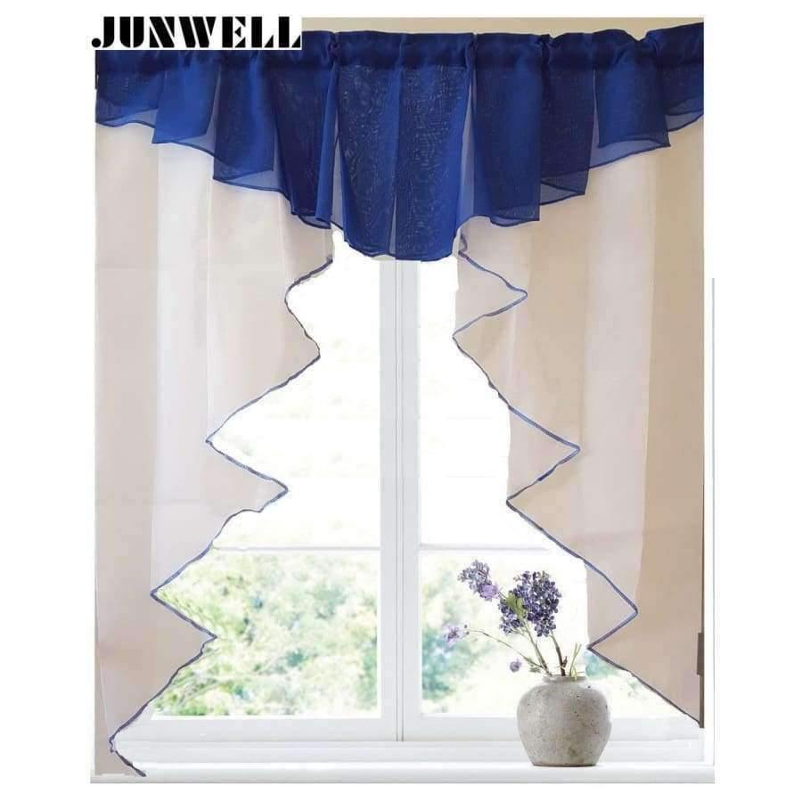 Planet Gates 11 colors Fashion Pleated Roman Curtain Design Stitching Colors Tulle Balcony Kitchen Window Curtain Blind 1pc