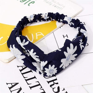 Fashion Floral Print Knot Women Headband Vintage Hairband Girls Headwear Leopard Headband  Hair Accessories