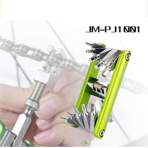 Planet Gates 11 in 1 Bicycle Repair Tools Mountain Road Bike Multi Repair Tool Set Kit Spoke Wrench Screwdriver Multifunction Tools